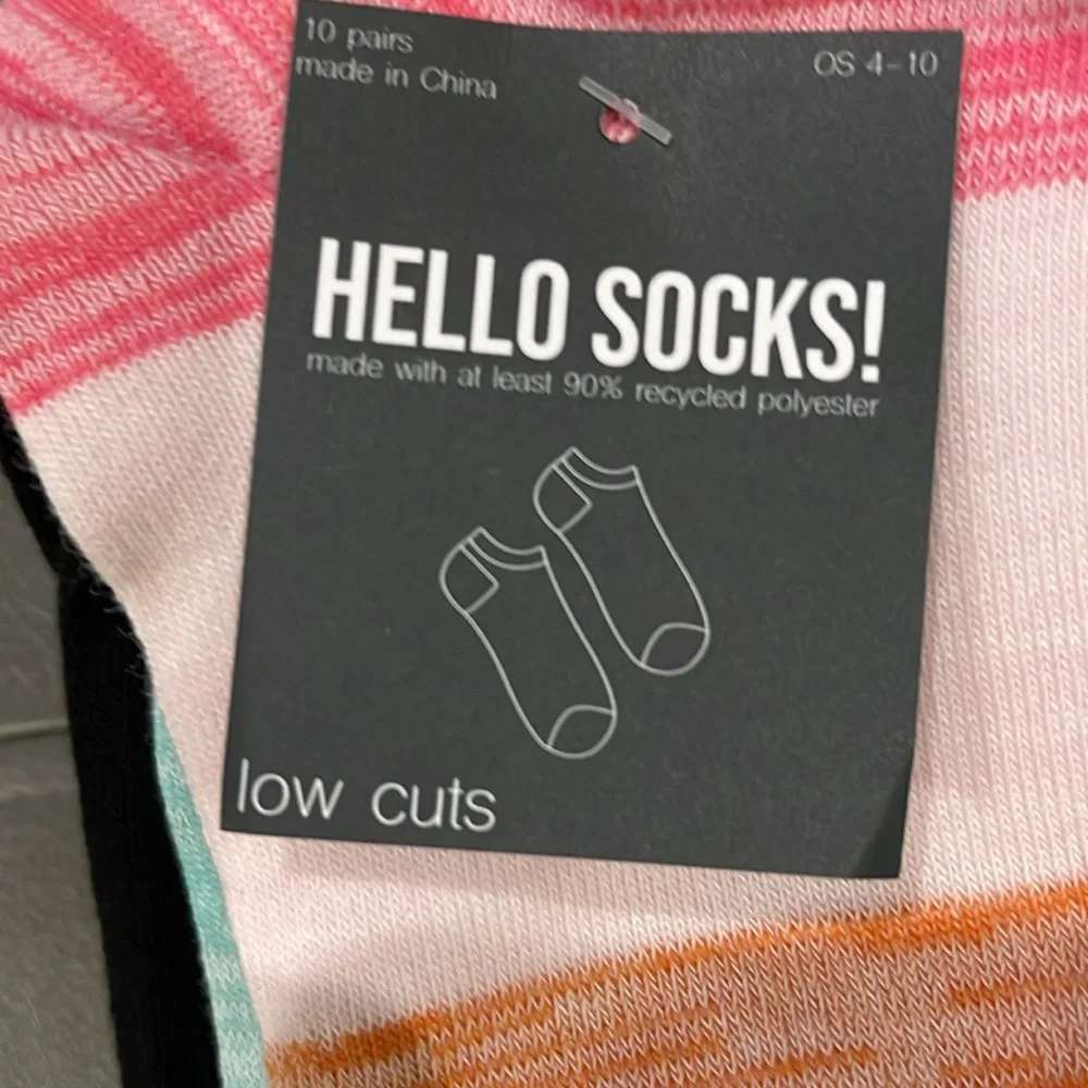 Women's Colorful Low Cut Socks 10 pairs